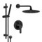 Matte Black Shower System With 12